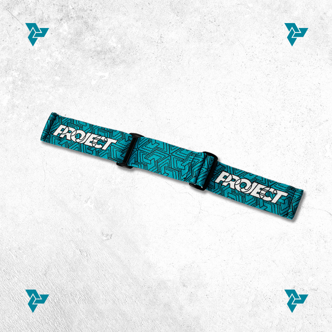 Project Icon Pattern Strap (Teal/White)