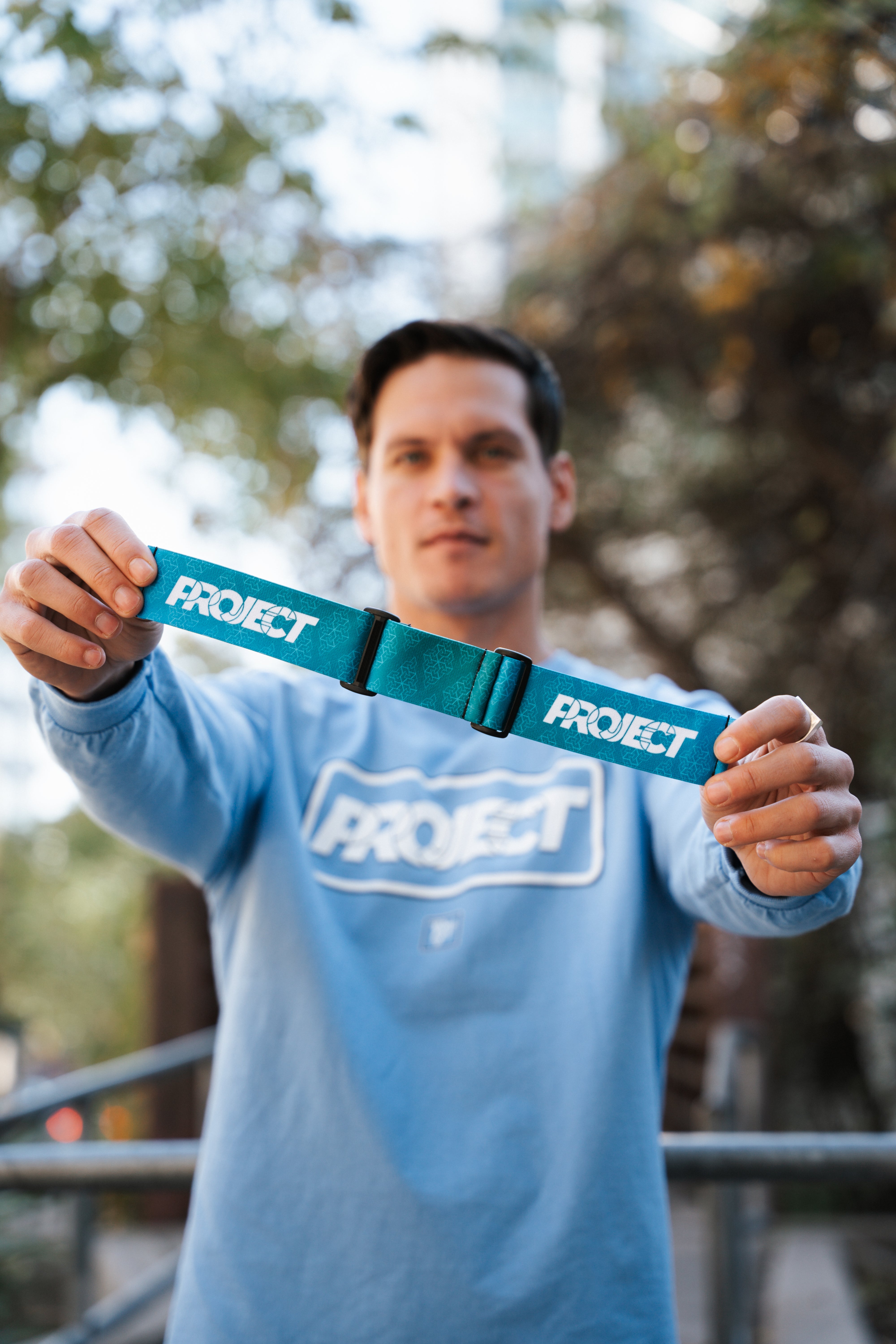 SECRET DROP* Project Goggle Strap: Blue/Green Fade