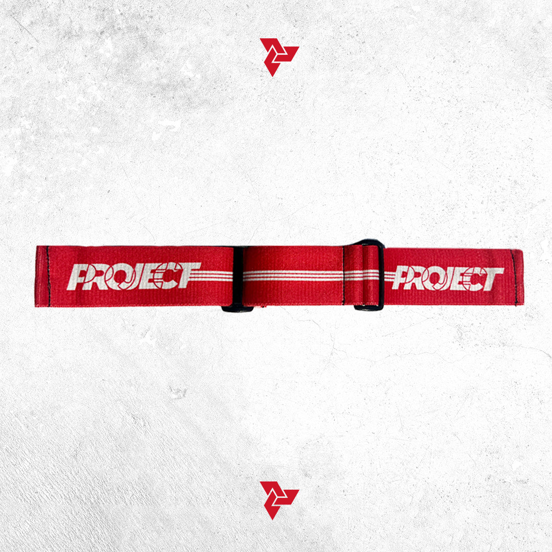 Project Logo Strap (Red/White)