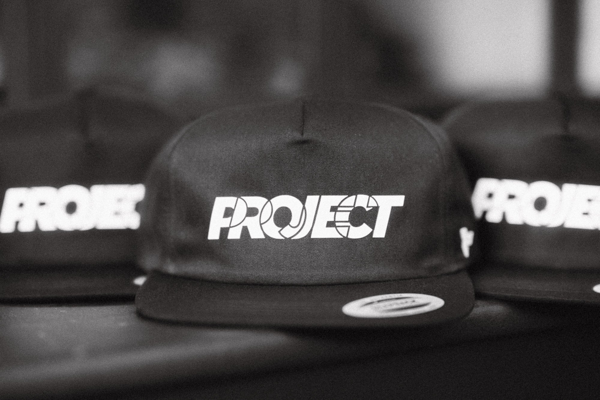 Project Snapback Hat (White Logo)